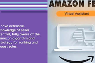 be your amazon VA for private label, fba pl