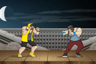 create 2d cartoon music video, 2d music video, 2d animation