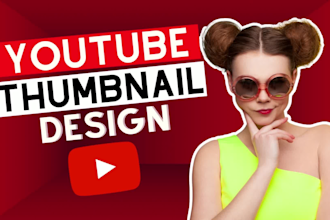 design catchy youtube thumbnail