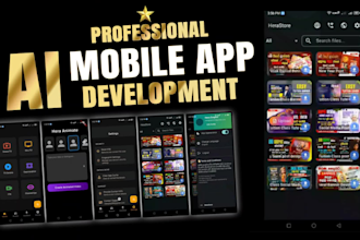develop custom android app with ai powered code generation and pro UI UX