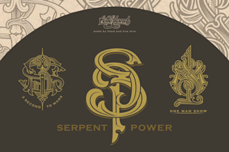 do monogram lettering hand drawn logo design for business