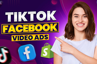 create tik tok video ads and facebook video ads for product ad creatives