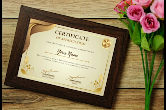 design stunning certificates for participation, appreciation, and more