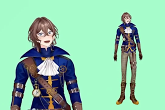 design live 2d vtuber model, 2dvtuber model, pngtuber, live2d vtuber avatar