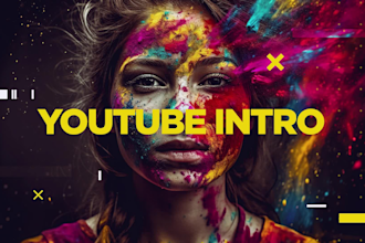 make podcast intro and youtube intro outro video