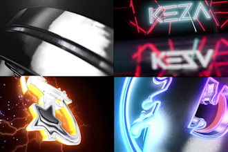 create custom youtube intro and outro or logo animation