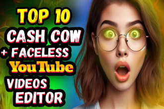 edit top 10 faceless videos top 10 cash cow videos editing youtube automation