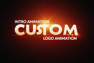 make professional logo design and animate it