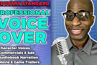record a professional voiceover for your video, ad, or narration