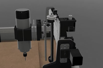 do 3d industrial animation cnc machine controller animation robotic arm 3d model