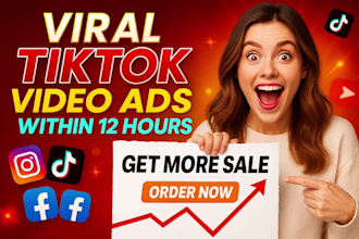 create viral tik tok video ads, dropshipping facebook ads creatives