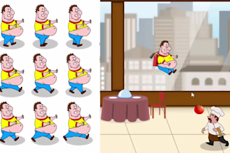 create 2d character animation and sprite for your games