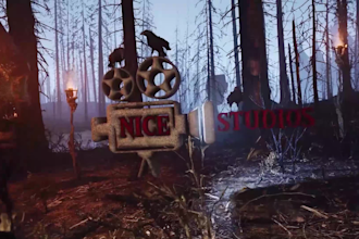 create custom dark 3d scene logo animation