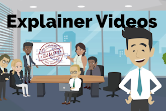 create a custom 2d animation explainer and whiteboard sales video