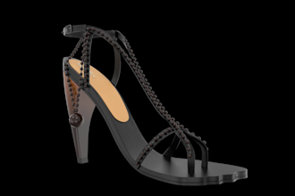 create 3d heels and shoe renders for product display