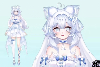 design and rig high quality live2d vtuber model, 2d vtuber model ready to stream