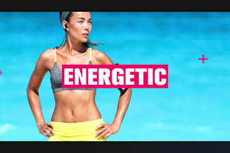 create sport, gym and fitness short video ads or product video ads for business