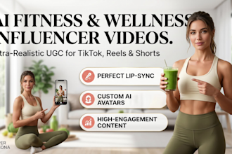 create ai fitness influencer videos and wellness ugc ads