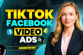 create viral tik tok video ads,dropshipping facebook ads creatives