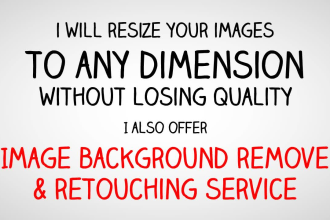 resize bulk images retouch and background remove