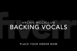 arrange harmonies and sing male backing vocals on your song