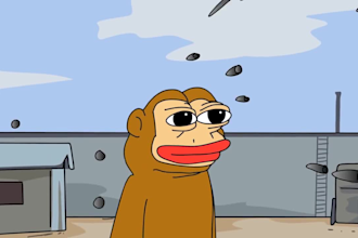 create funny crypto meme art memecoin art meme coin art animated gif, meme video