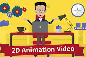 create a 2d animated explainer video in 24 hours