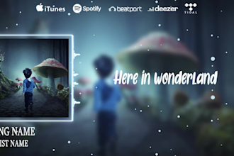 make unique audio spectrum or music visualizer with lyrics