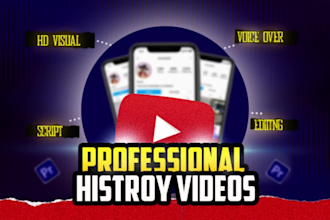 create professional history videos for history youtube channel