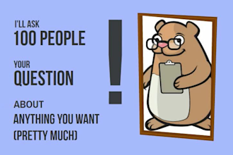 poll 1 survey question to 100 US consumers
