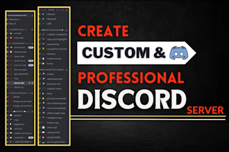 setup custom discord server for fivem, gaming, dayz, rust ,crypto discord server