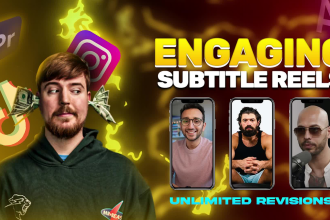 professionally edit your instagram reels with engaging subtitles and captions