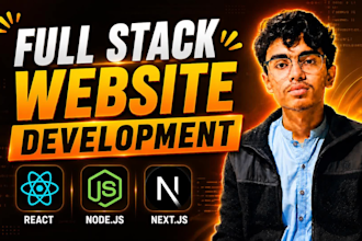 develop full stack website frontend backend developer