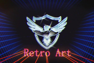 create vhs 80s retro animation and custom intro video