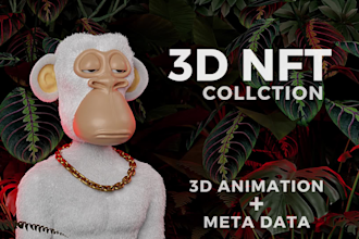 Big Deals!  create unique 3d nft art collection and game characters