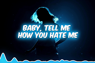 create stunning animated lyric music video