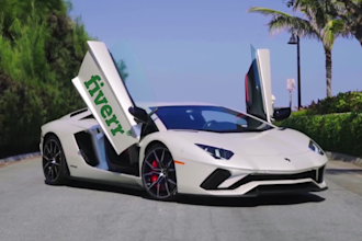 add your logo on a real car video