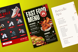 design product flyer or sell sheet to enhance your marketing