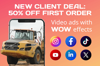create video ads with wow effects, vfx, cgi, fooh facebook, instagram, linkedin