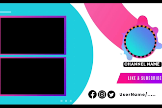 create unique animated youtube outro end screen just in 8 hours