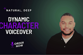 do a black character voice for your animation or game