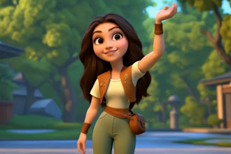 create stunning 3d pixar animation video or pixar ai music video for your songs