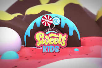 design a cute and beautiful kids logo in 24hrs