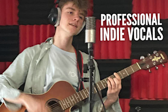 record male indie vocals and harmonies on your song