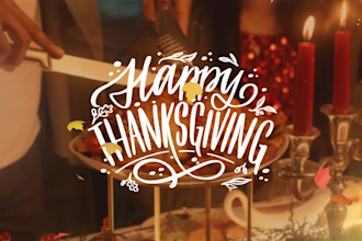create a lovely thanksgiving video for your business