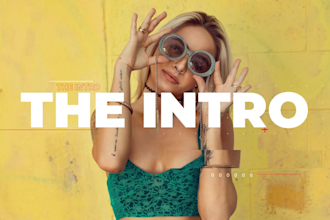 create stunning youtube intro video