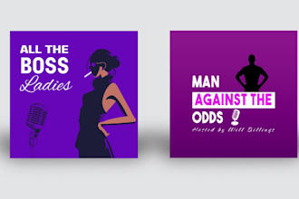 illustrate podcast cover art design or podcast artwork