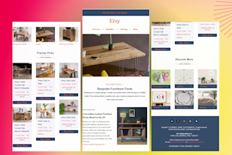 design email template, mailchimp template, klaviyo flows