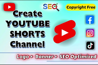 youtube automation shorts channel with 70 videos SEO optimized