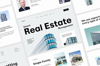 build an elegant real estate marketplace website with dynamic features